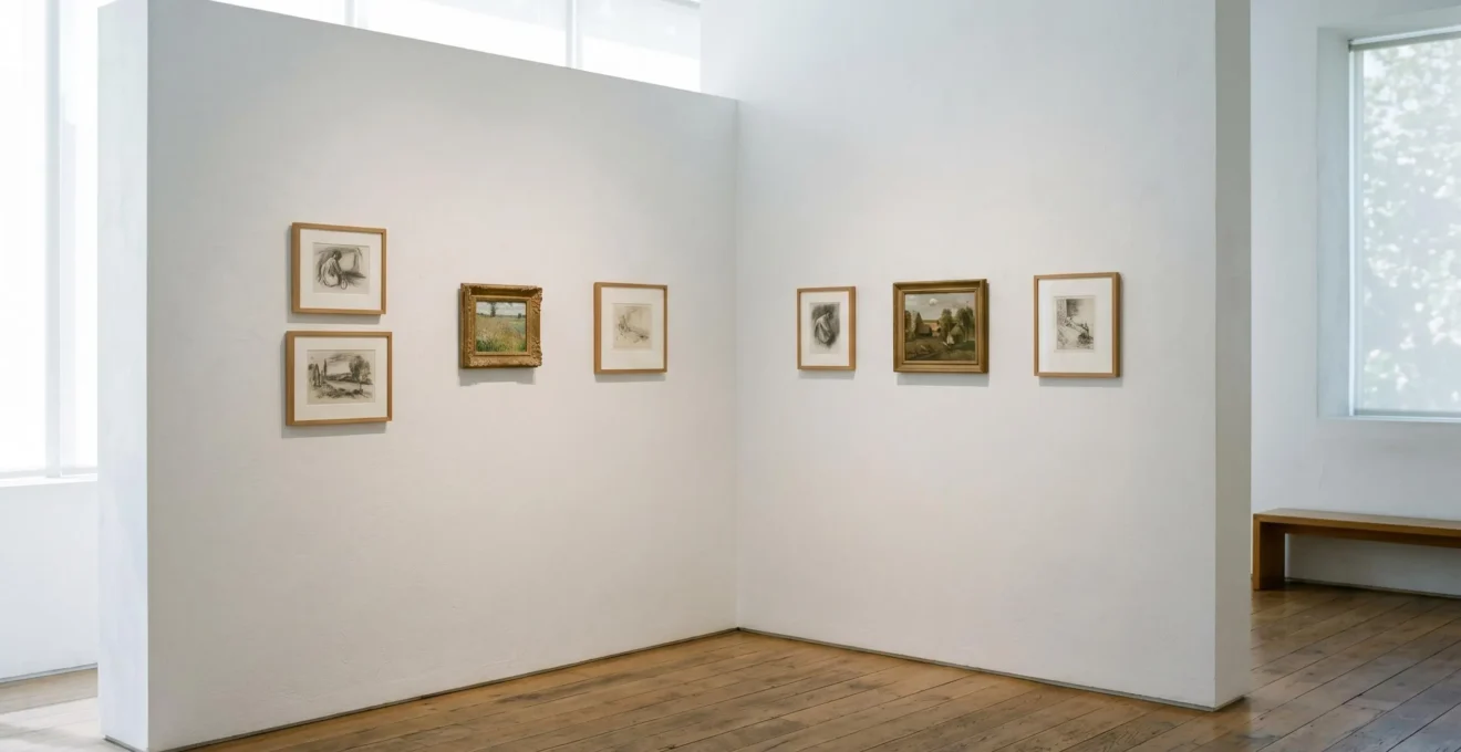 Collection d'œuvres d'art impressionniste accessibles présentée dans un environnement raffiné